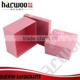 Nice Fabric Pink Packing Gift Box for Sale thumbnail-2