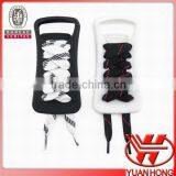 Hot sale black polyester shoelaces for military boot
