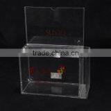 Customized Shape Clear Acrylic Donation Box thumbnail-2