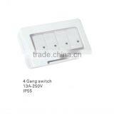 4 Gang Waterproof Switch
