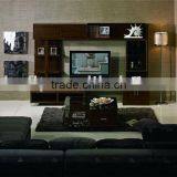 Functional Glass Wooden Coffee Table thumbnail-1