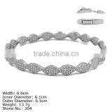 CZQ-0093 Sterling Silver Bangle 925 Solid Womens Sterling Silver Latest Fashion Bangle thumbnail-6