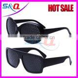 Custom Black Pinhole Glasses With Custom Logo thumbnail-1