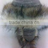 Knitting Winter Hat With Fur thumbnail-4