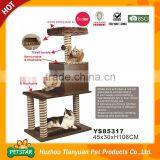 Summer Use Eco-Friendly Modern Wooden Cat Tree Outdoor