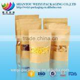 Clear Window Bleached Kraft Paper Tin Tie Bag With Square Bottom thumbnail-1