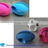 delicate/graceful/exquisite/cool silicone egg/basketball/rugby/football speaker for mobile phone