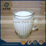 100ml Unique Striped Glass Drinking Bottle for Milk With Handle