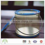 PVC Body 10.0*9.0 cm Round Shape With Handle and Lift-off Lid Tin Boxes Manufacturing thumbnail-1
