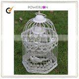 Eco-friendly Resonable Price Hanging White Iron Bird Cage for Decoration thumbnail-2