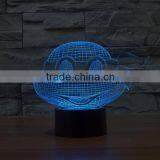 2016 New 3D Optical Night Light Turtle 7 RGB Light Colors 10 LEDs AA Battery or DC 5V Mixed Lot thumbnail-6