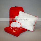 Deluxe quality inflight pillow and blanket set