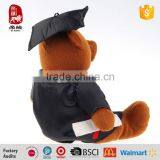 Cheap Toy China Plush Bachelor Bear Custom Stuffed Toy Graduation Teddy Bear thumbnail-3