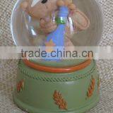 Hot Sale Cute and Simple Design Different Bear Figurines Snow Globes for Sale thumbnail-5