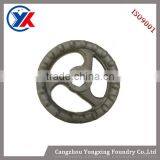 Grey/gray Iron Three-spoked Round Hole Custom Handwheel for Valves