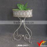 Fance Rust Style Metal Plant and Flower Shelf