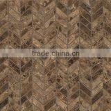 Cheapest Dark Emperador Marble Mosaic Tile thumbnail-4