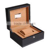 2015 High Quality Wholesale Oem Custom Luxury Black Mens Wooden Watch Box