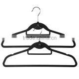 Flocked Suit Hanger With Tie Bar and Cascading Hook thumbnail-5