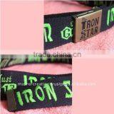 Auto Buckle Green Embossed Fabric Belts thumbnail-1