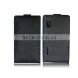 flip case for lg optimus l4 ii dual black with card holder High quality