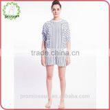 Black White Striped Casual Cool Sportswear Custom