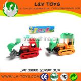 New friction car toy bulldozer, toy excavator trucks for sales