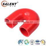 Standard 25mm Reinforced Red 180 Degree Flexible Silicone Elbow Hose Hookah thumbnail-2