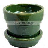 Hot Sale Customzied Color Glazed Ceramic Flower Pot Saucers thumbnail-1