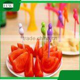 Eco Plastic Tableware Kid Cartoon Tree Birdie Fruit Fork Set thumbnail-2