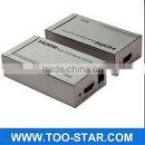 2013 Newest 1080P HDMI extender 60m by cat5 x1 Support 3D