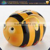 Wholesale Kid's' Favorite Honeybee Ceramic Custom Coin Bank thumbnail-2