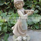 Lovely Girl Statue With Resin Material thumbnail-2