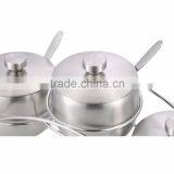 3 Pieces Stainless Steel Spice Jars Set With Rack thumbnail-4