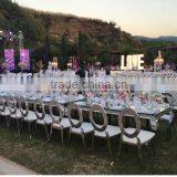 Moveable Mirror Galsss Party Dining Table /wedding Dining Table thumbnail-1
