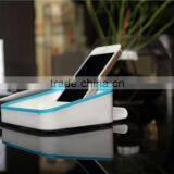 Convenient Plastic Desktop Table Pad Cell Mobile Phone Bracket Stand Support Hoder With Storage Box thumbnail-3