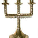 Menorah, Judaica,candle Holders,decorative Candle Holder,brass Candle Holder,candles Holders, Menorah Candle Holder thumbnail-1