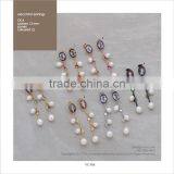 925 Sterling Silver Earring Made in Italy OC4 Cameo 12mm thumbnail-1