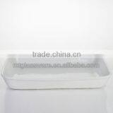High Quality White Ceramic Fruit Bowl Tray thumbnail-1