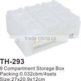 White Color 9pcs Compartment Storage Box TH-293 thumbnail-1