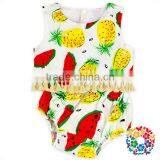 Infant And Toddler Summer 2 Pieces Outfits Baby Set Pineapple Designer Clothing thumbnail-3