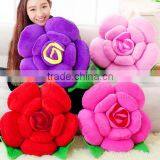 New Products Decorative Rose Flower Bolster Cushion Home Decor Neck Head Support Sleeping Pillow Made in China thumbnail-2