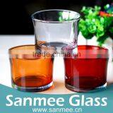 New Design Red Spray High Quality Glass Candleholder thumbnail-1