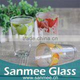 Personal Printed Glass Tea Tumbler Quality Round Glass Cup thumbnail-2