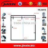 Simple Glass Sliding Door Bathroom Shower Cabin With Frameless Glass Hinges Bath Room thumbnail-1