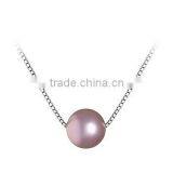 White Pearl Pendant Necklace thumbnail-2