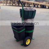 Garden & Tool Caddy , Garden Tool Trolly, Garden Tool Organizer Cart With Buckets thumbnail-2