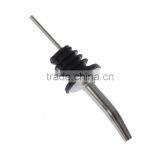 Stainless Steel Liquor Spirit Wine Bottle Pourer Free Flow Spout Rubber Stopper Drip Stop Wine Pourer Wine Measured Pourer thumbnail-1