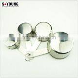42137 4pcs Stainless Steel Nesting Measuring Cups and Spoons Set thumbnail-2