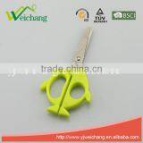WCSC215 Premium Novelty Wholesale Soft Handle Colorful School Children Plastic Scissors Fish Shape Funny Shape New Handle Design thumbnail-1